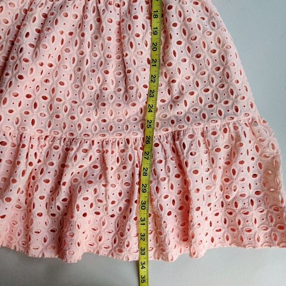 OPEN TO OFFERS ANTHROPOLOGIE Somerset Mini Dress Eyelet Edition in Pink Size S - Picture 7 of 10